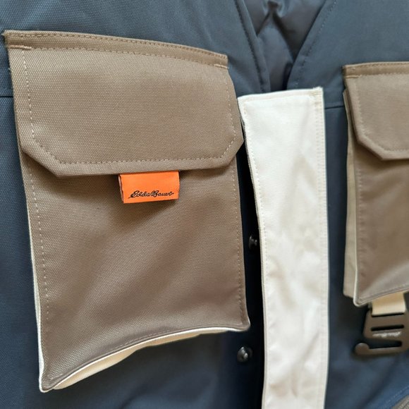 Homme Femme x Eddie Bauer Down Vest Washed Navy - Picture 11 of 13